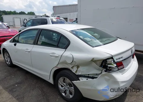 2013 Honda Civic Lx из США, поврежденный, VIN 2HGFB2F51DH601391